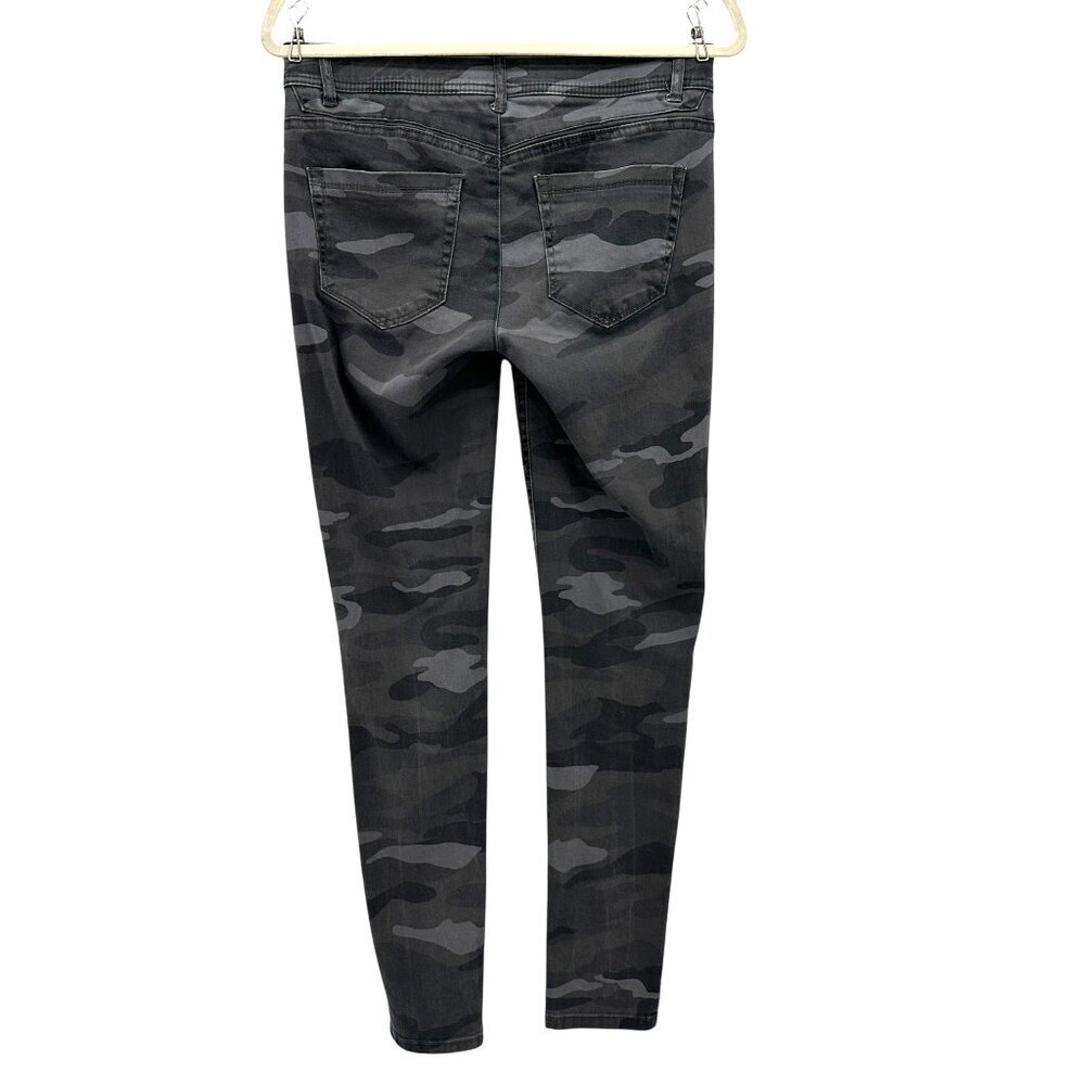 Democracy Womens 2 Jeans Pants Skinny Camouflage Gray Ab Solution - Picture 4 of 9
